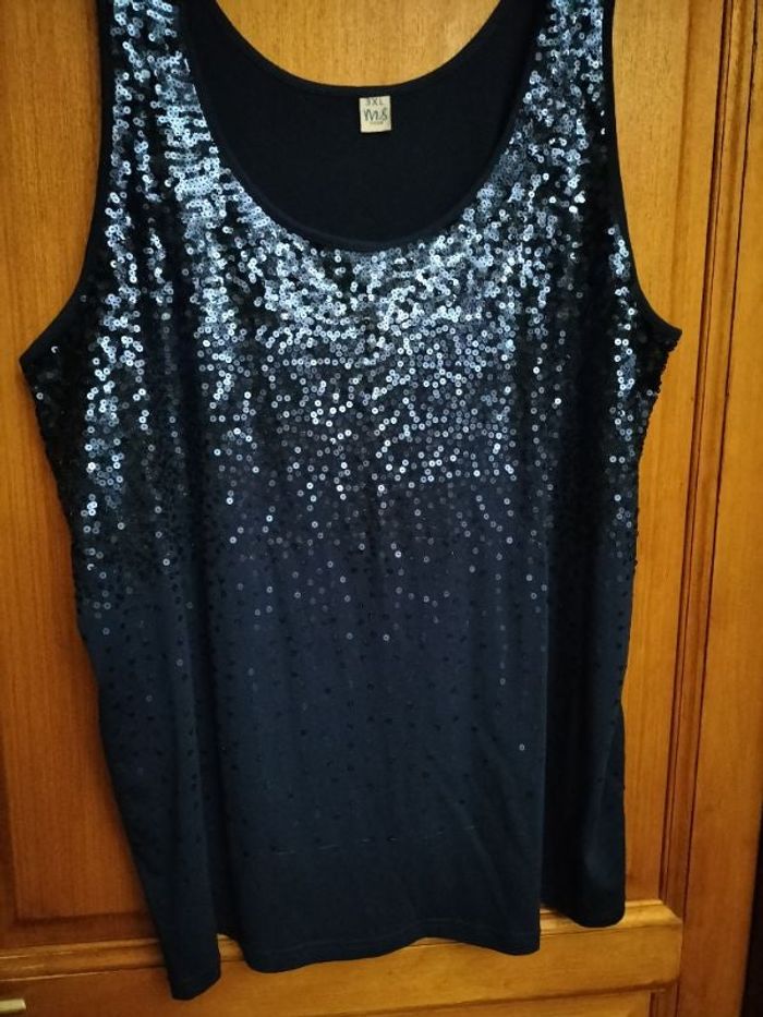 Débardeur pailleté sequins