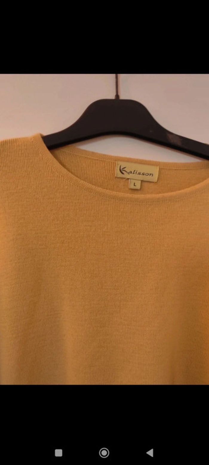 Pull jaune pâle taille L Kalisson - photo numéro 3