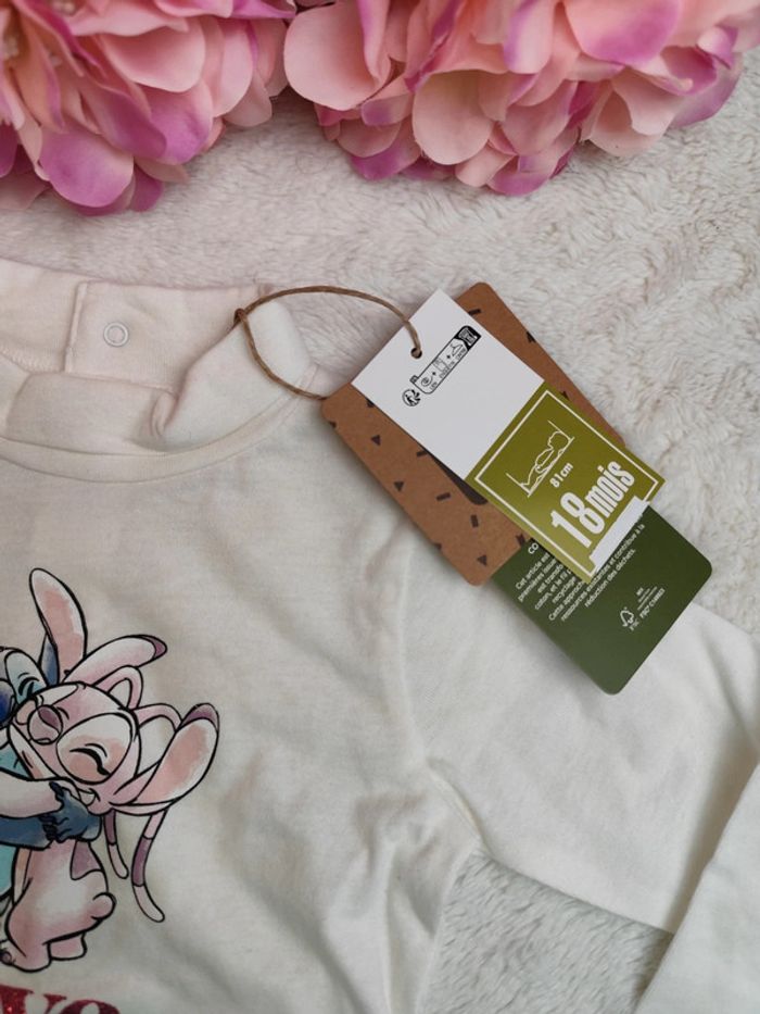 T-shirt manche longue Stitch - photo numéro 2