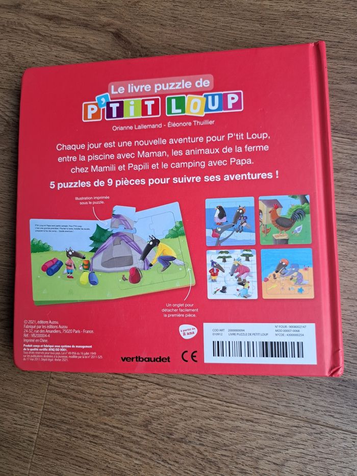 Livre puzzle le petit loup - photo numéro 6