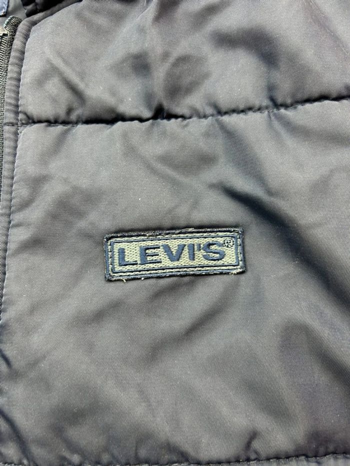 Doudoune vintage Levi’s noire brodée – Made in Italy – Taille M - photo numéro 5