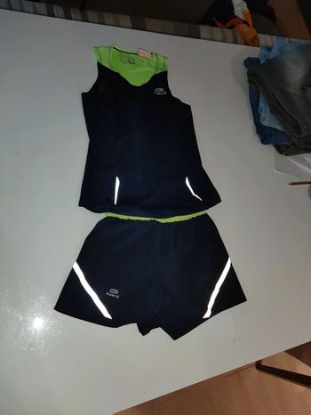 Ensemble kalenji marine fluo 10 ans