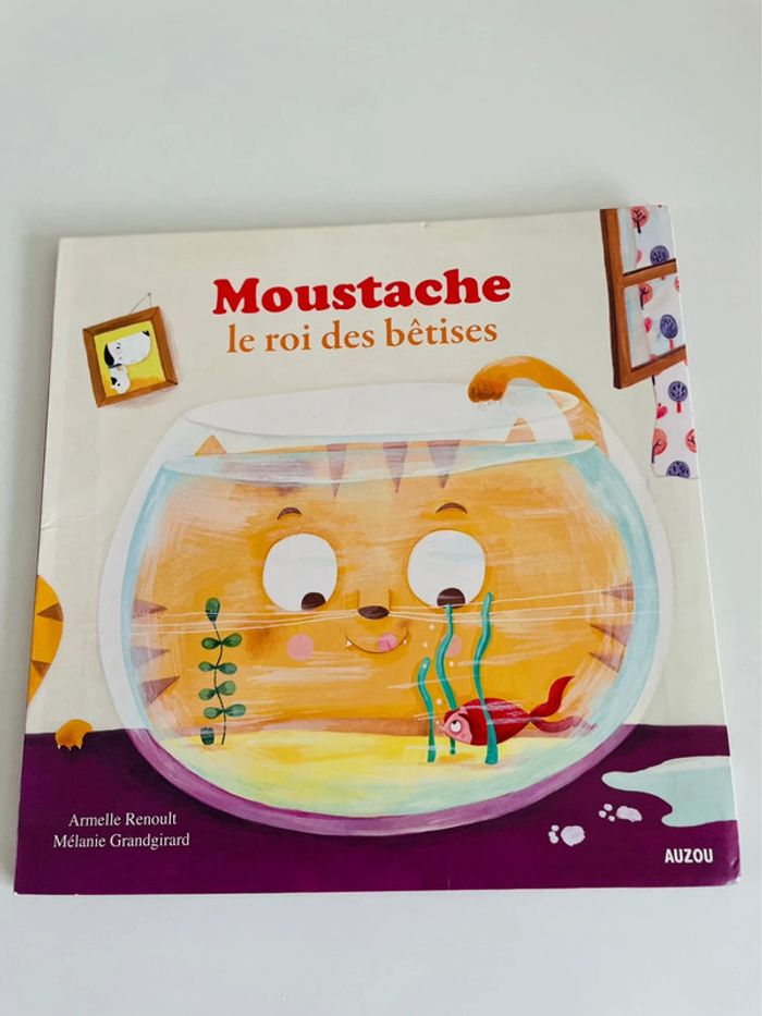 Livre moustache le roi des bêtises
