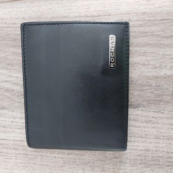 Portefeuille cuir noir