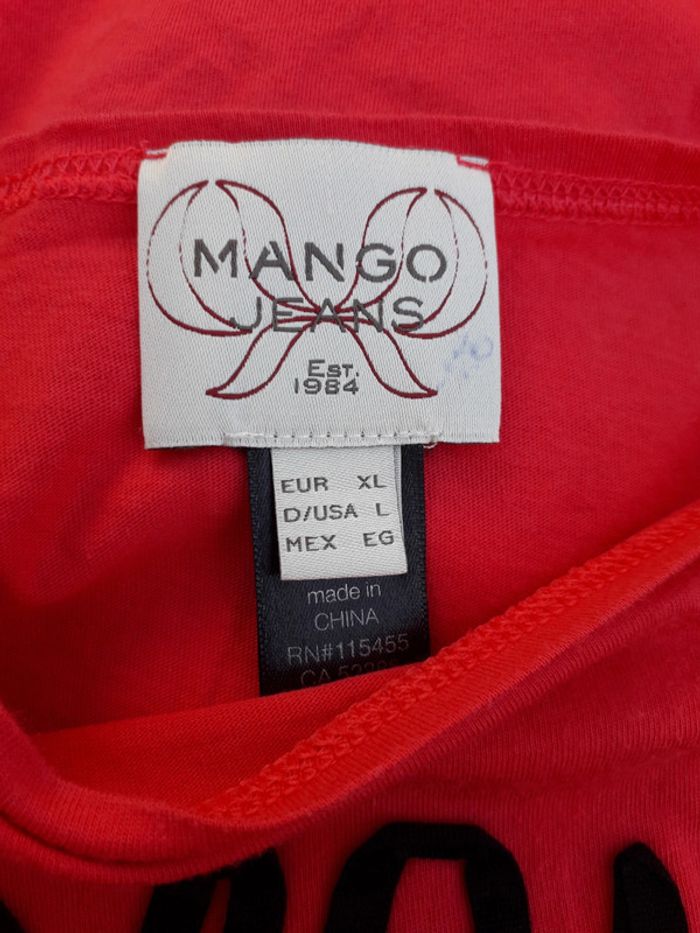 Mango jeans tee-shirt orangé taille XL = 44/46 - photo numéro 6