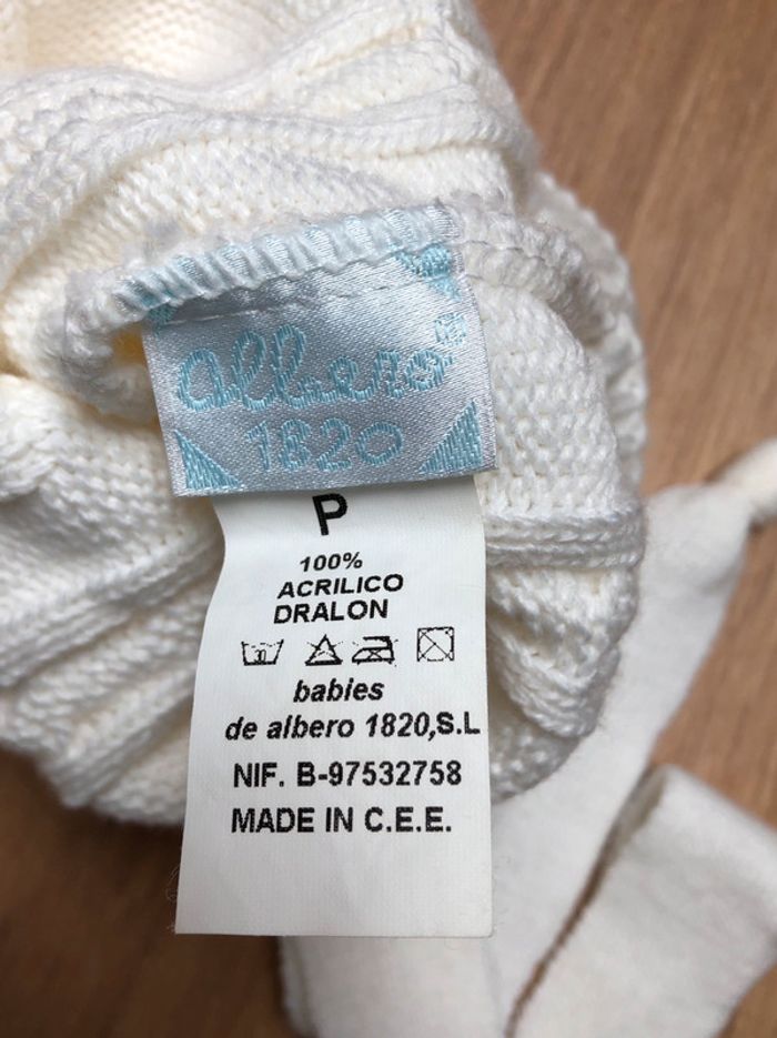 Bonnet blanc bébé - photo numéro 2