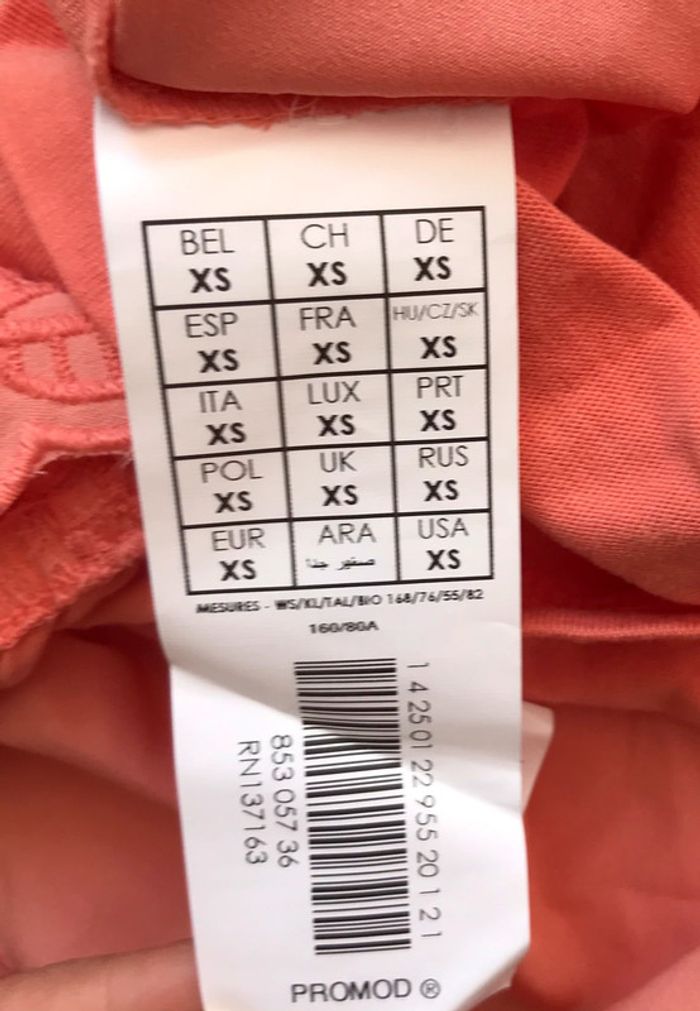 Débardeur corail avec broderie Promod - photo numéro 4