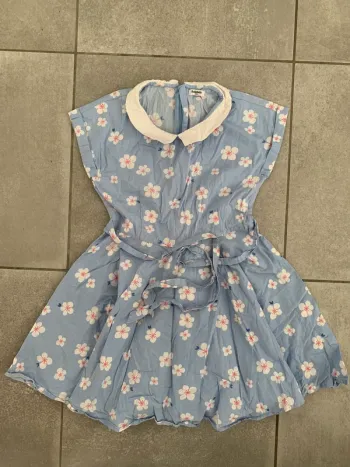 Robe à fleurs bleu Balabala 10 ans  