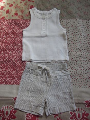 Ensemble short et débardeur 3 mois