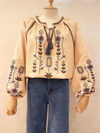 blouse brodé