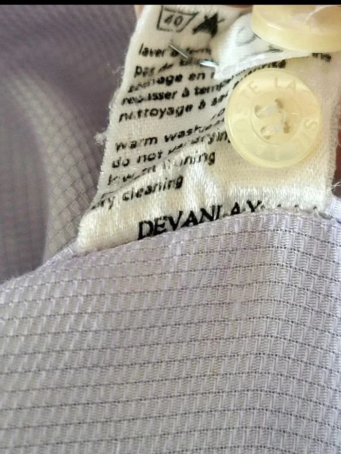 Chemise Lacoste à manches courtes, logo brodé, 100 % coton, taille M 41 - photo numéro 12