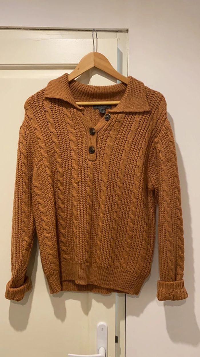 Pull mailles torsadées