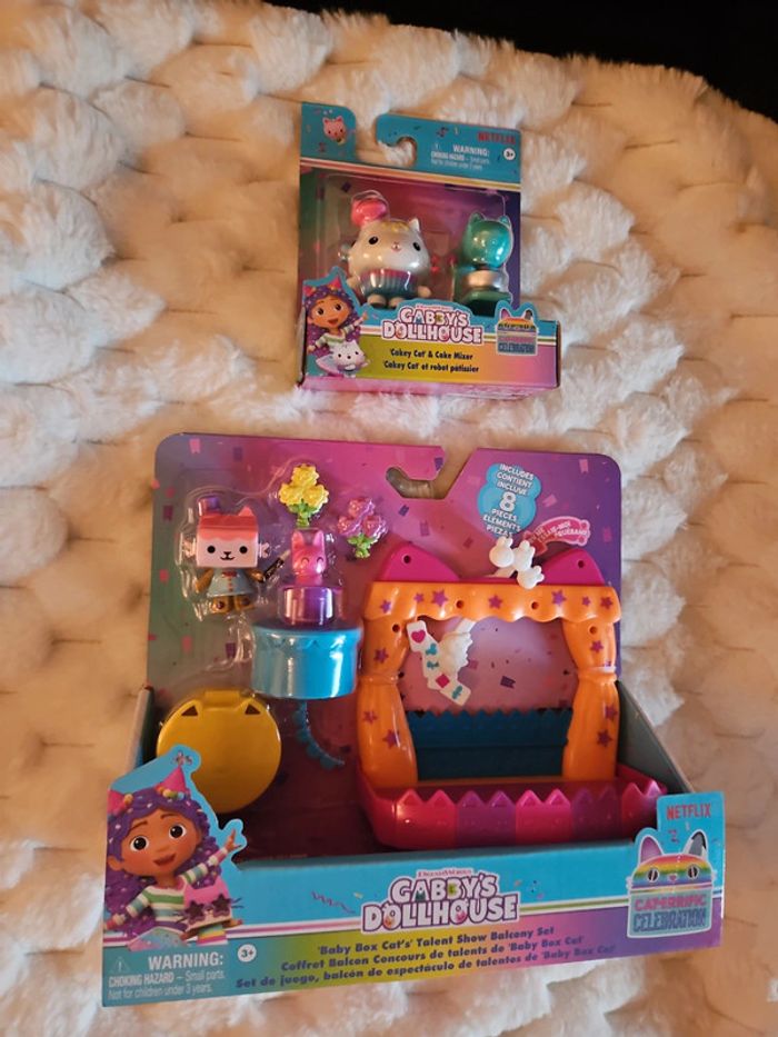 Lot de 2 sets gabby dollhouse