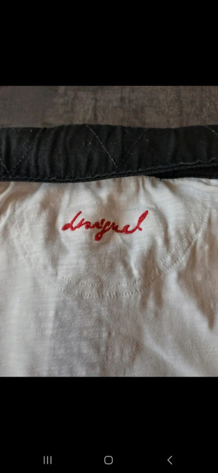 T-shirt desigual noir et blanc - photo numéro 9