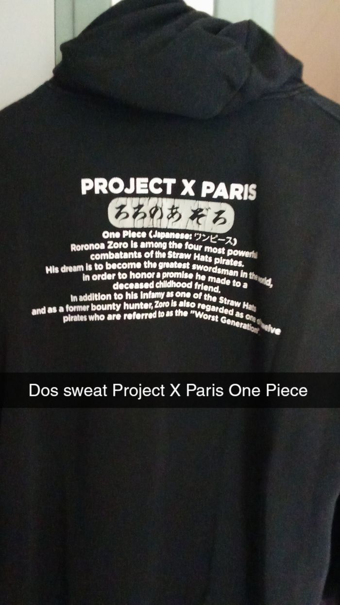 Sweat project X paris one piece - photo numéro 2