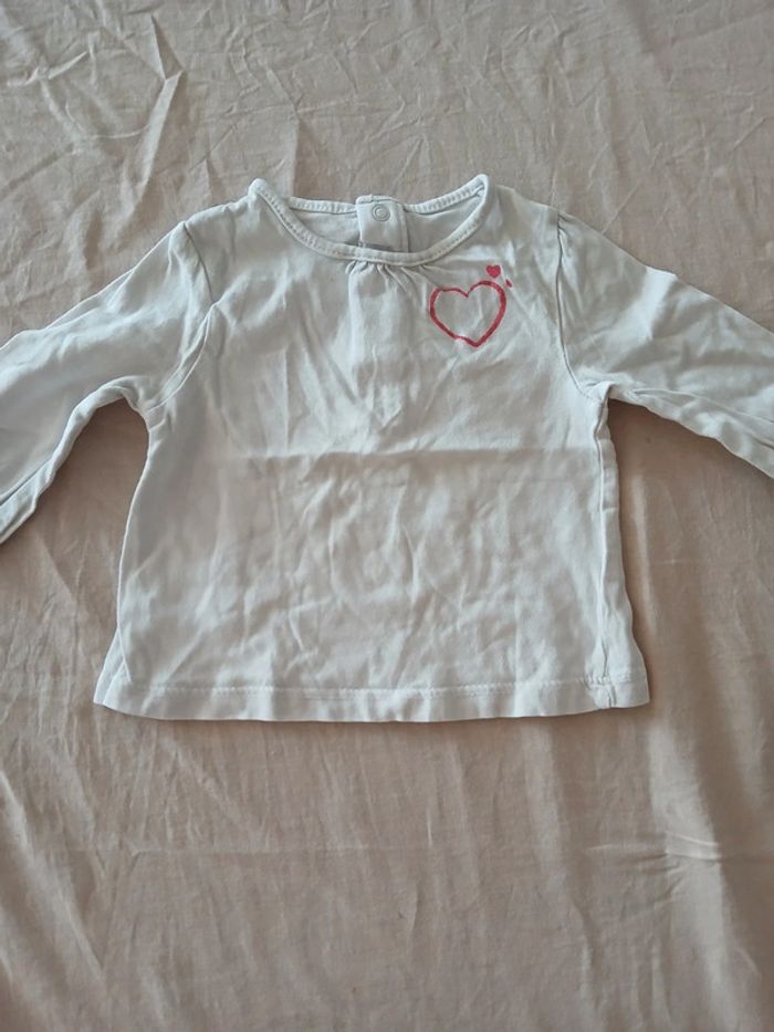 Tee-shirt manches longues 3 mois - photo numéro 2
