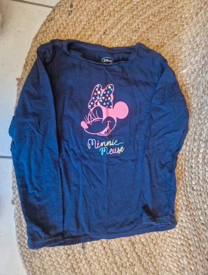Jolie pyjama bleu marine minnie fille disney 6 ans - photo numéro 2