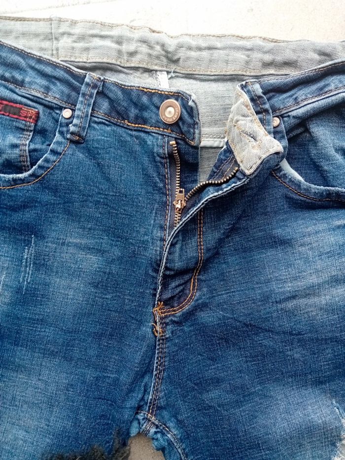 Jeans à trou Homme taille 44 Bleu - photo numéro 7
