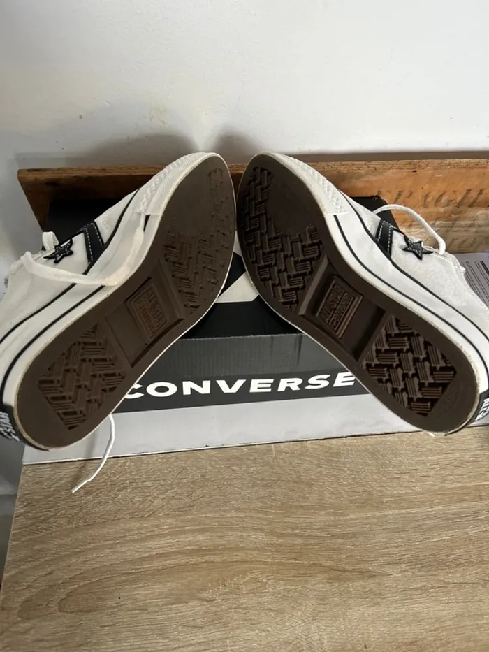 Converse 40,5 blanches - photo numéro 7