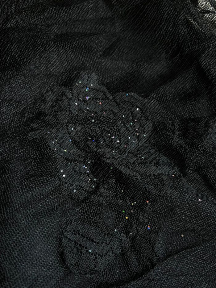 Robe vintage dentelle asymétrique Mall Goth vintage made in France 🇫🇷 90s - Taille L/XL - photo numéro 8