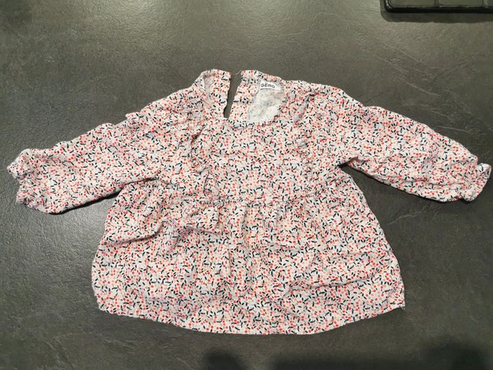 Blouse à manches longues bébé fille 2 ans comme neuve