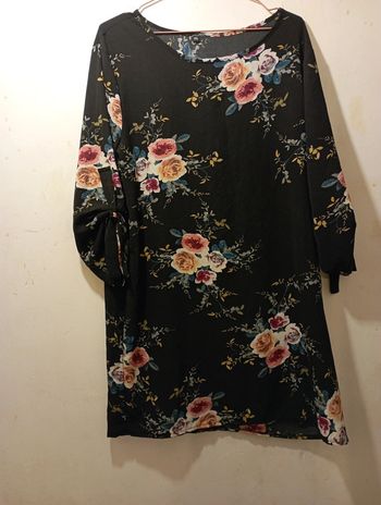 Robe fleurie longueur genoux