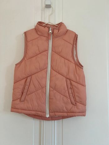 Doudoune sans manches rose clair Tex 4 ans