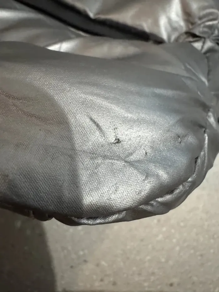 Sac à bandoulière gris Mandoline, bon état 27*22cm - photo numéro 5