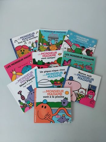 Monsieur Madame Lot 10 Livres M. Mme 📚