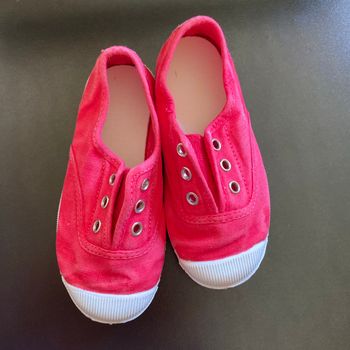 Chaussure toile fushia cienta 25 neuve