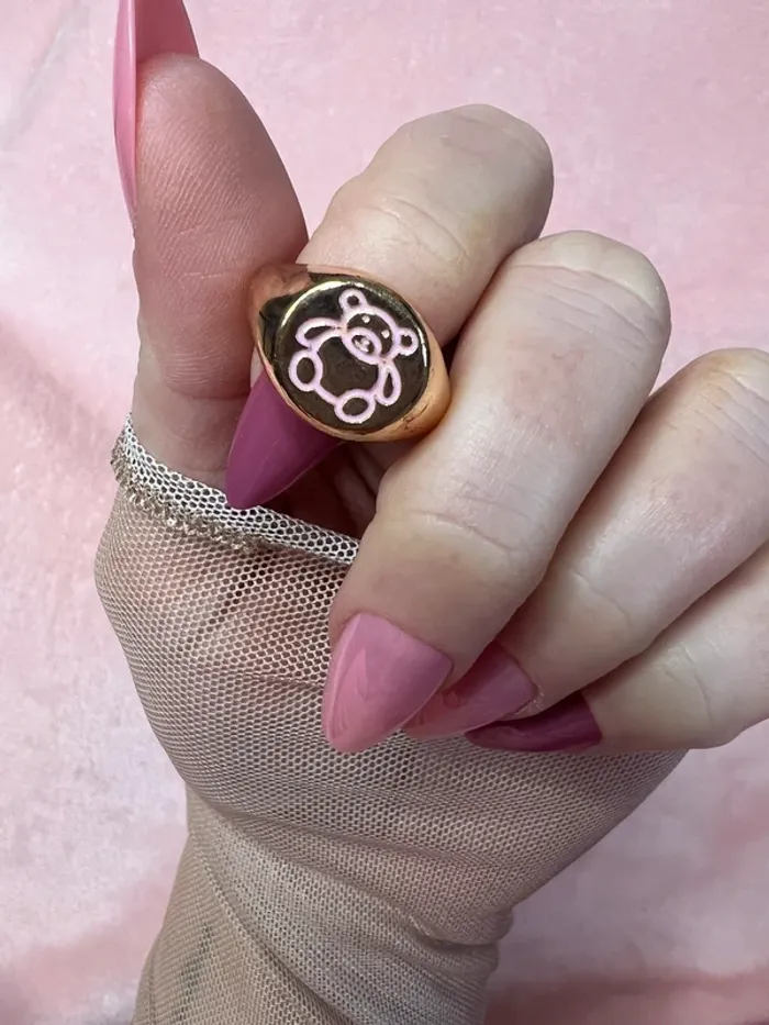 Bague dorée T58 💍 - photo numéro 3