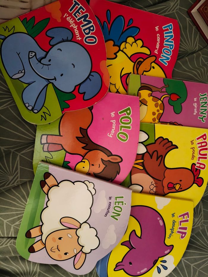 Lot livres bébé enfant avec animaux - photo numéro 3