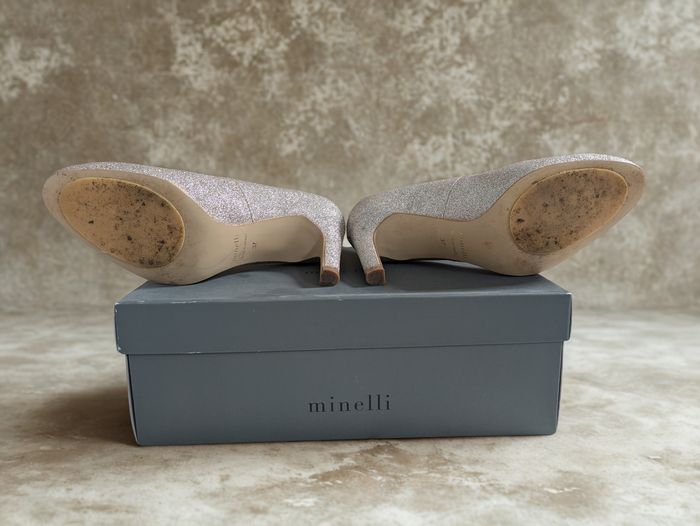 Escarpins Minelli pailletés dorés - photo numéro 3
