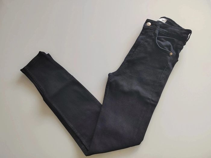 Jean ZARA en tissu super stretch avec taille haute Noir Taille 34