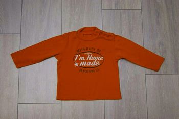 Sous pull couleur brique. Garçon 23 mois. Marque Grain de blé