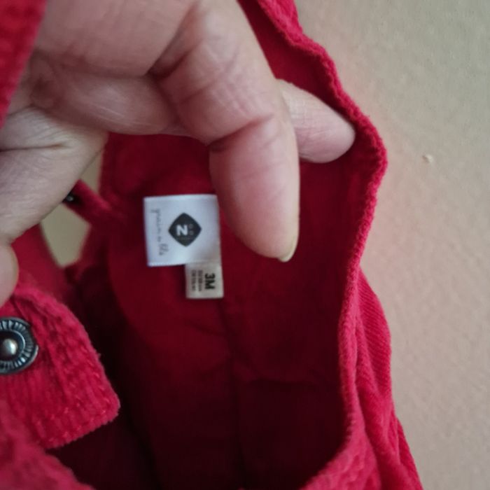 3 mois salopette rouge - photo numéro 2