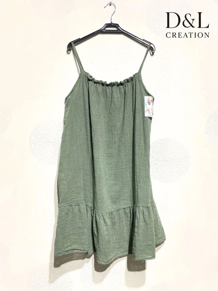 Robe courte effet lin - photo numéro 5