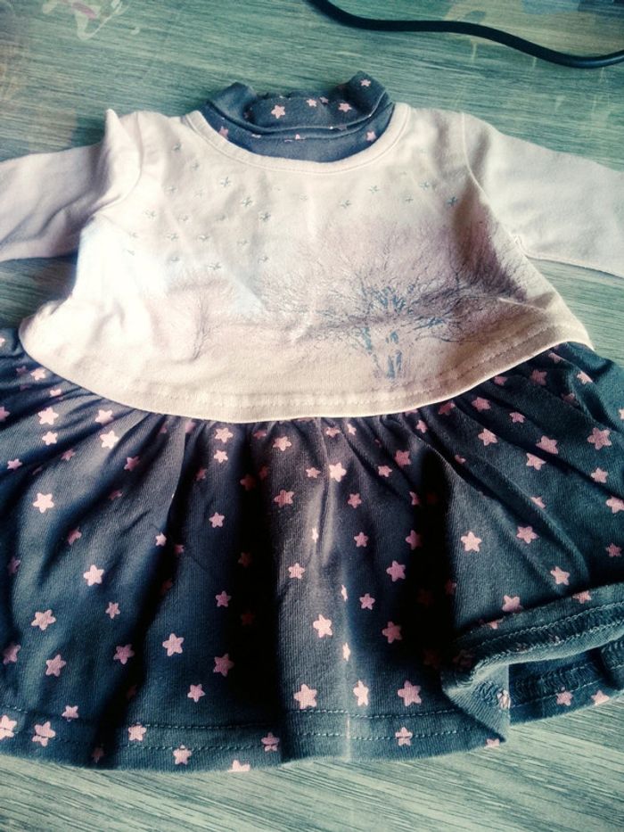 Robe rose et gris - photo numéro 2