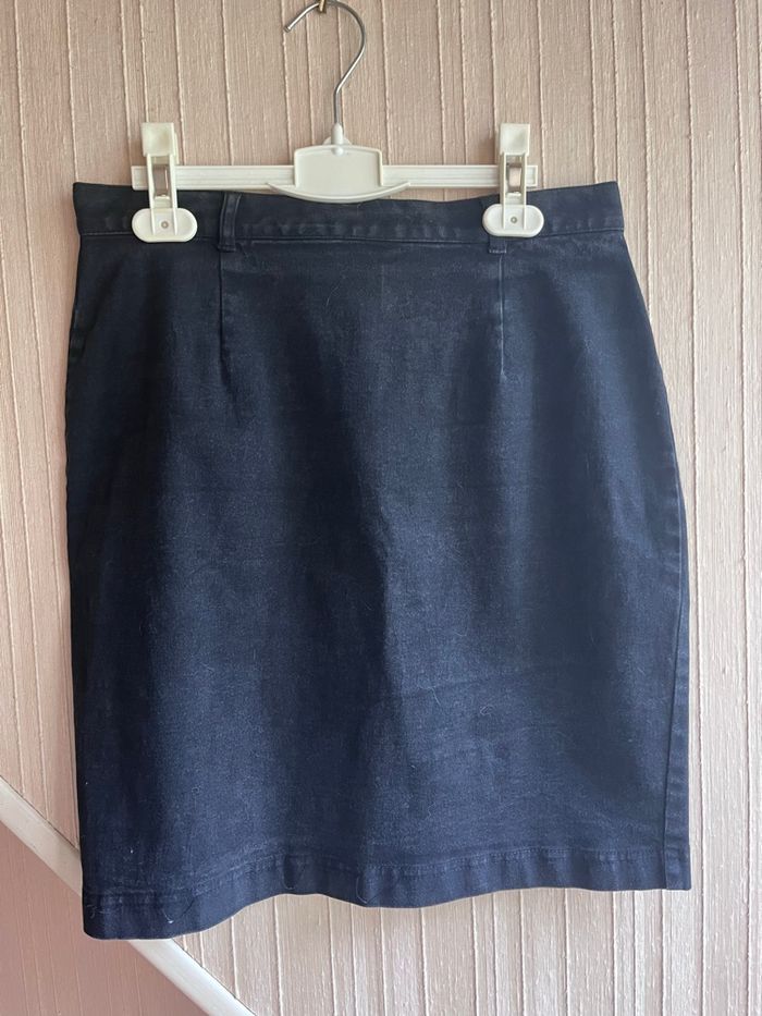Jupe noire effet jean taille 36/38
