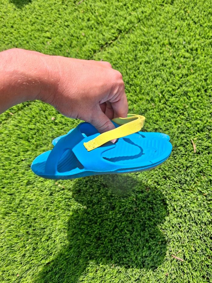 Sandales claquettes tongs plage piscine mer bleu nabaiji taille 27 28 - photo numéro 5