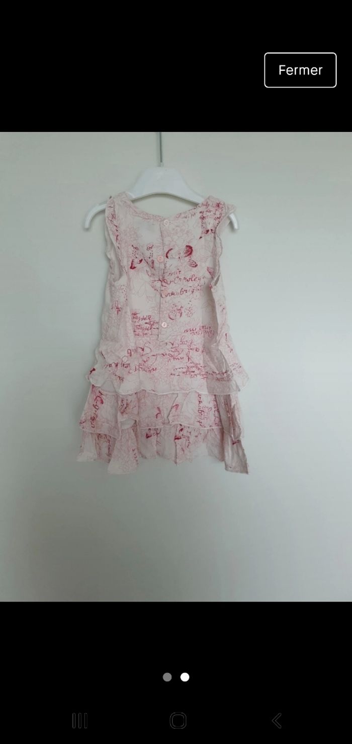 Robe a volant sans manches 23 mois alphabet