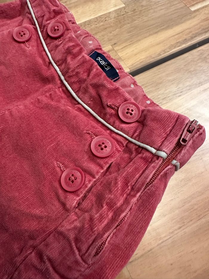 Short Velours Rose Bordeaux Okaïdi 3 Ans - photo numéro 2
