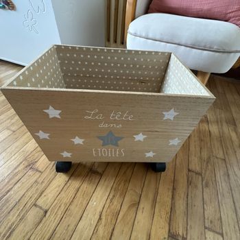 Petit bac  à jouets sur roulette Atmosphera for kids