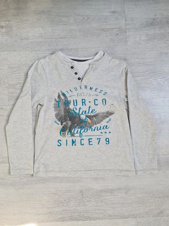 Tee-shirt manches longues Orchestra 8 ans beige chiné