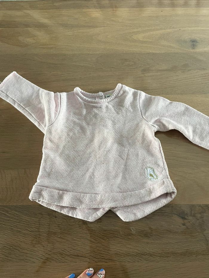 Pull rose poudré tape à l’œil 6 mois - photo numéro 3