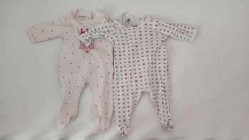 Lot de 2 pyjamas bébé - 3 mois