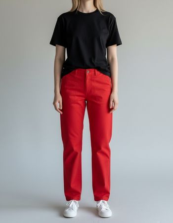 Pantalon Chino Teddy Smith Rouge Taille 30 Neuf