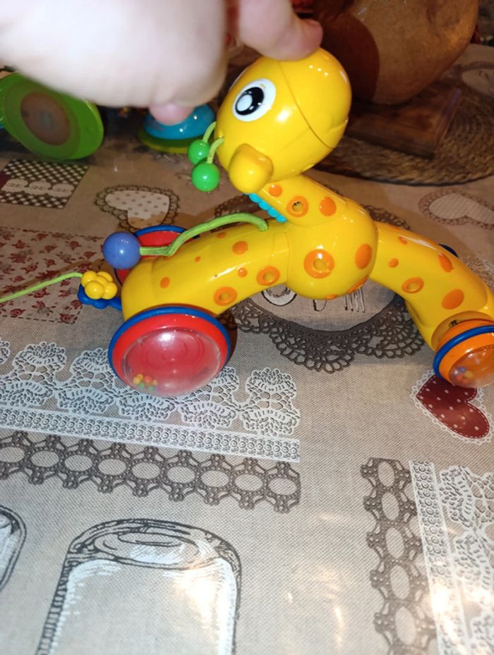 Girafe et son girafon à faire circuler - photo numéro 4