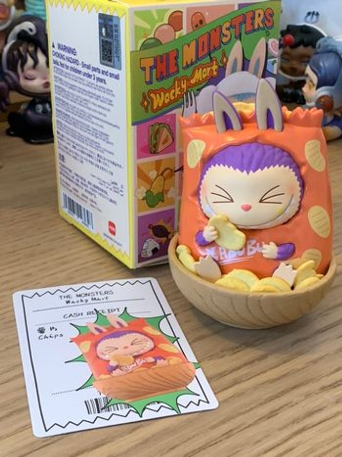 🍟 Pop Mart Labubu – Wacky Mart Series : Chips (avec boîte + carte) - photo numéro 5