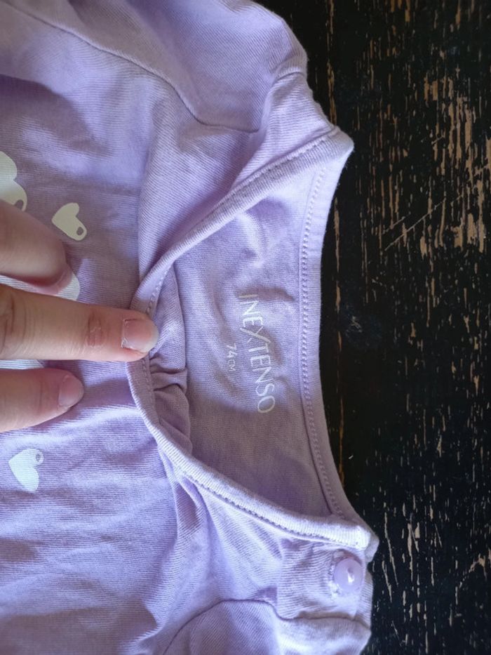 Tee-shirt ML Lapin vio 9 mois - photo numéro 2